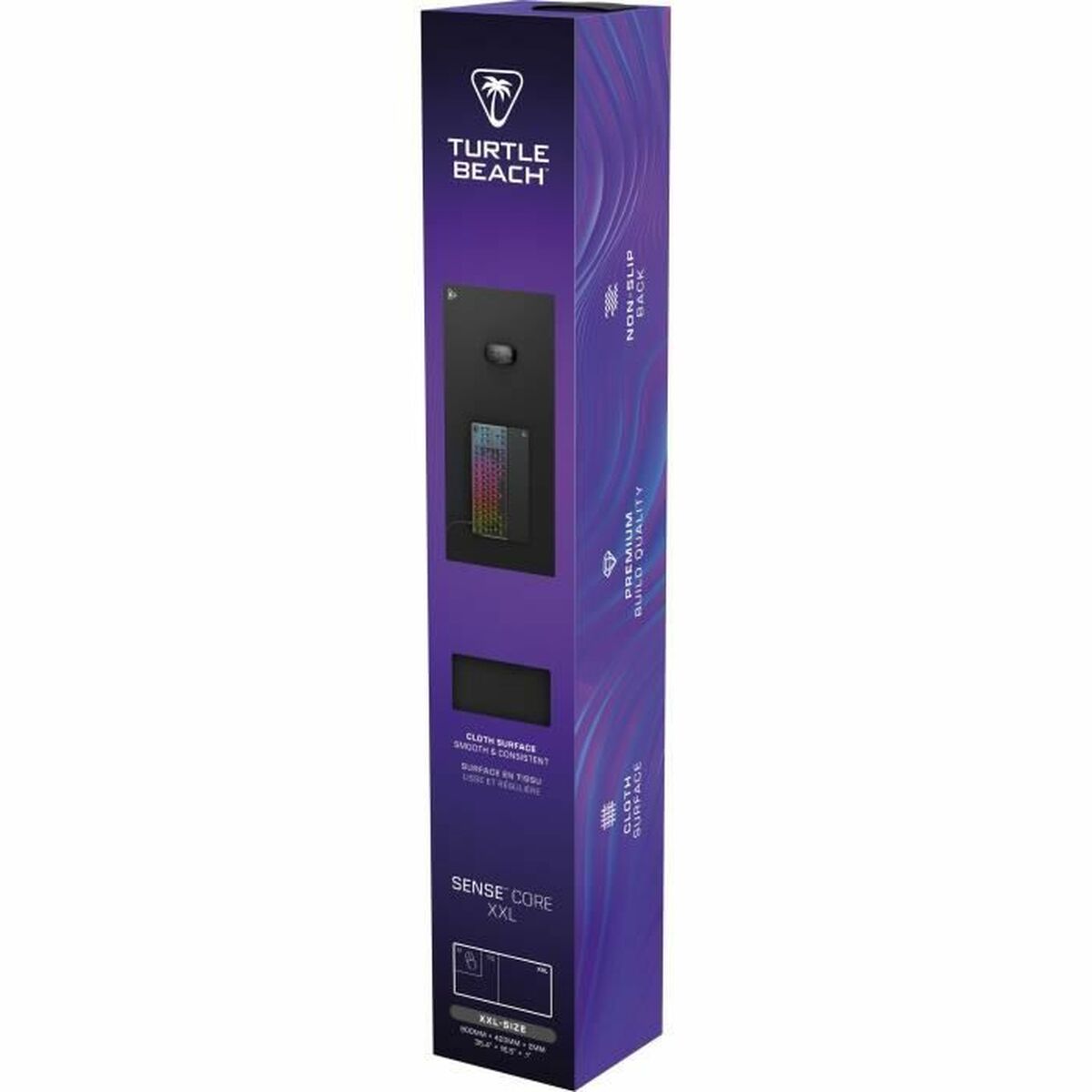 Musmatta Turtle Beach Sense Core XXL Svart